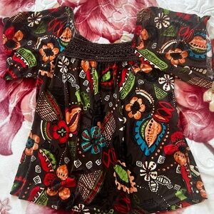 Vintage Floral Boho Top
